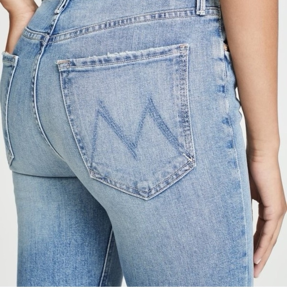 MOTHER High Rise Light Blue Button-Fly Jeans - Picture 5 of 16